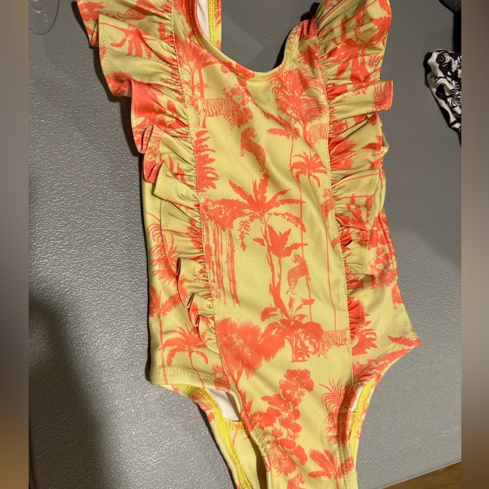 Kate Quinn Ruffle Strap Swim Suit